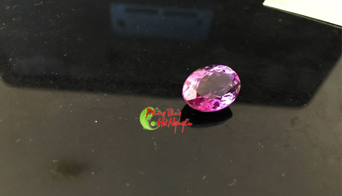 mặt đá thạch anh tím hình oval